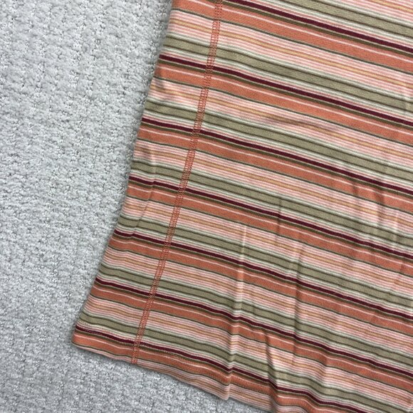 Columbia Retro Striped T-Shirt Women’s Sz M Salmon Pink Boho Outdoor Casual Top - Picture 5 of 14